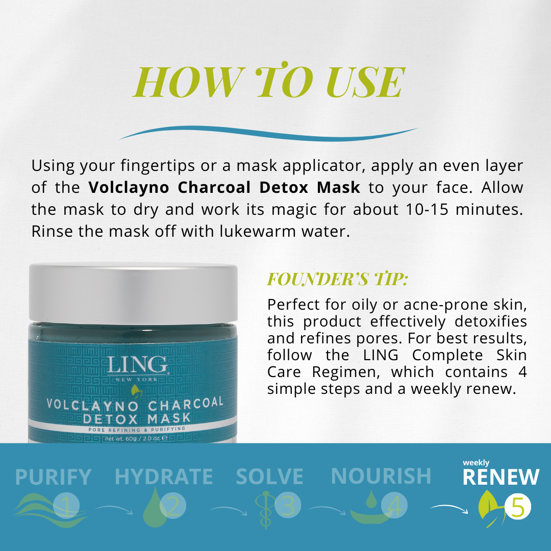 Volclayno Charcoal Detox Mask