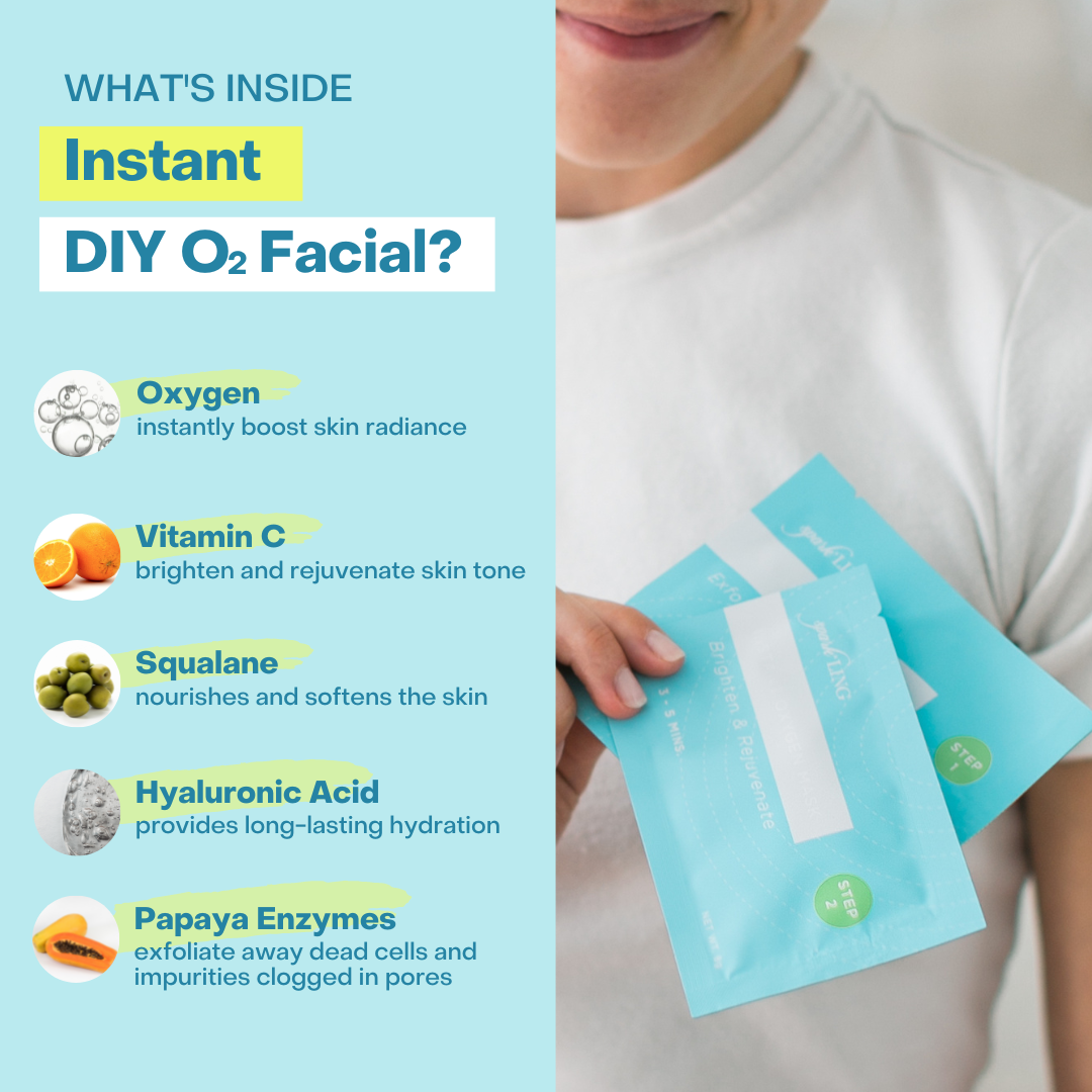 3 Sets of SparkLing O2 Facial Kit