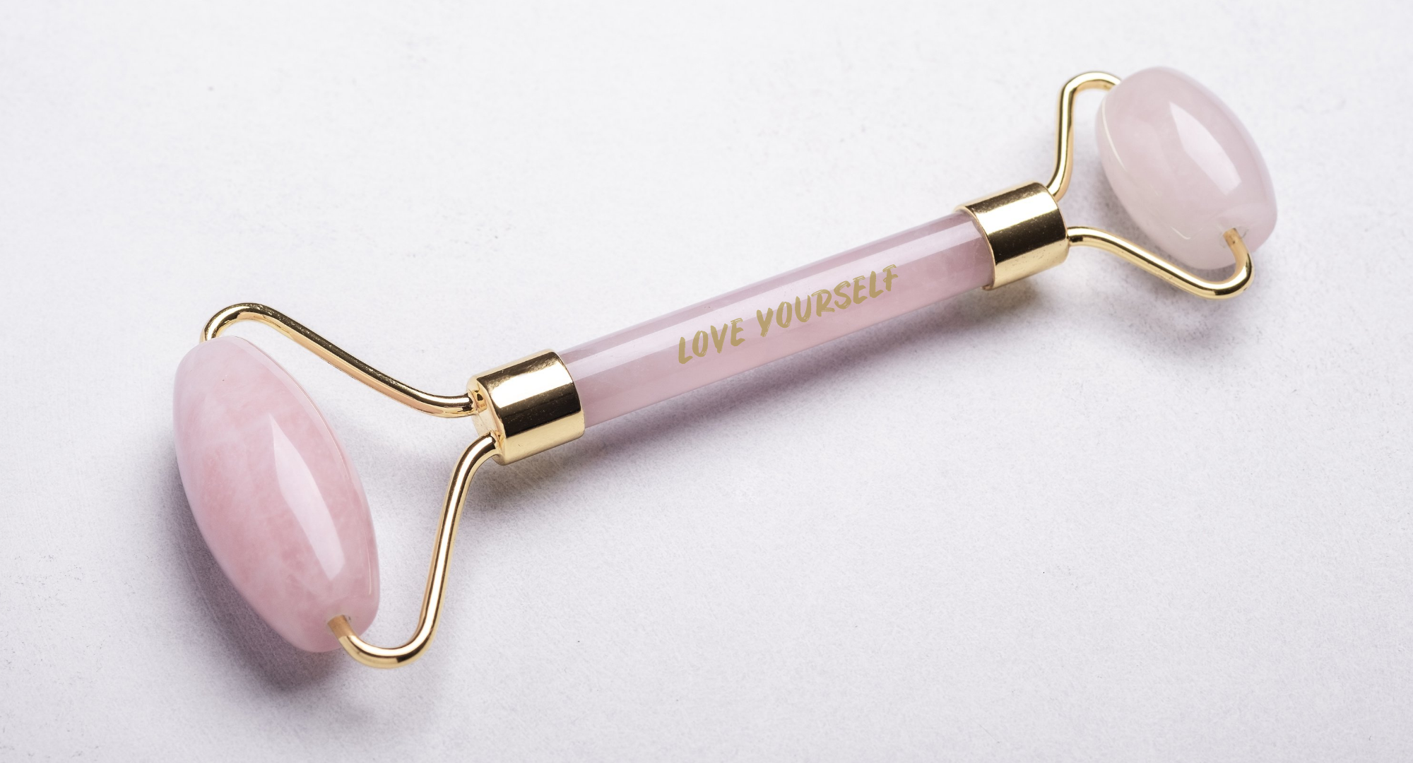 Love Yourself Rose Quartz Gemstone Roller