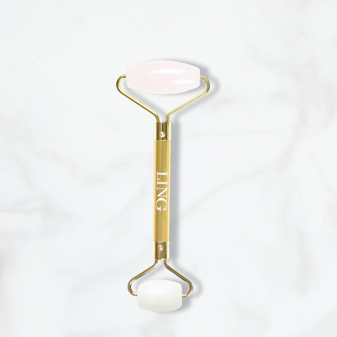 LING Rose Quartz Facial Roller