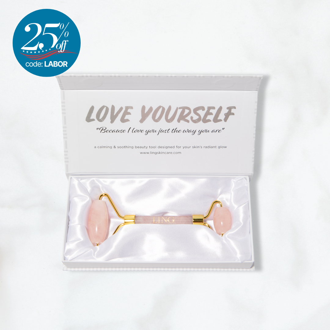 Love Yourself Rose Quartz Gemstone Roller