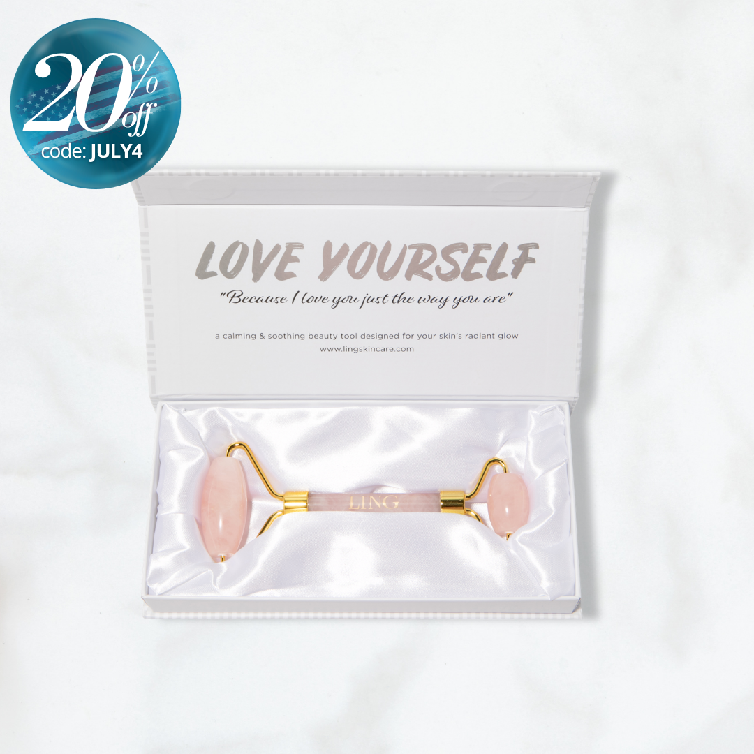 Love Yourself Rose Quartz Gemstone Roller