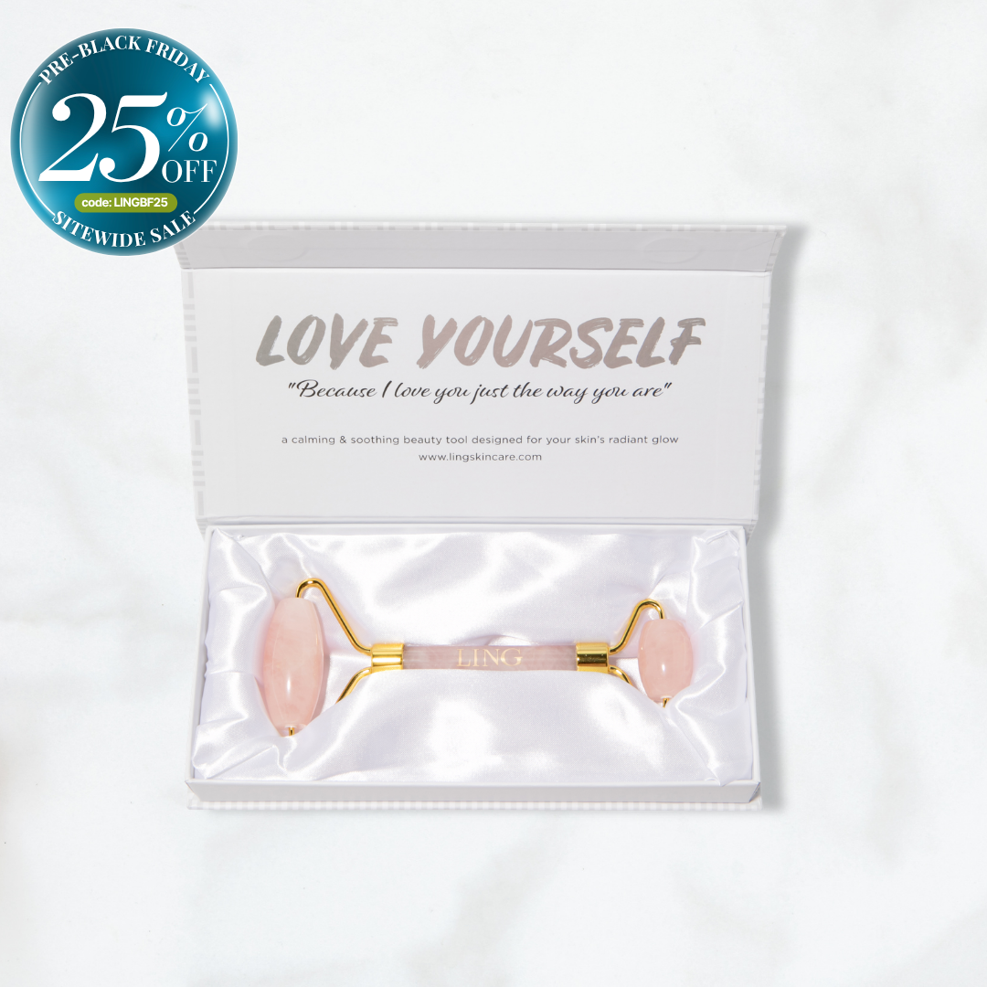 Love Yourself Rose Quartz Gemstone Roller