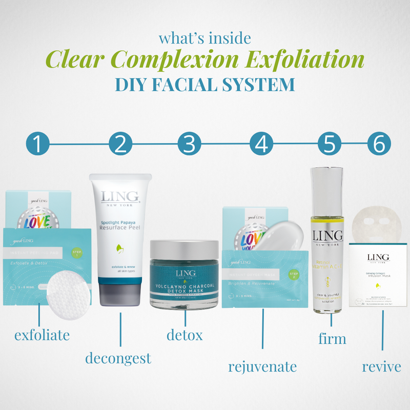 Clear Complexion Exfoliation Daily Regimen + DIY Facial System*