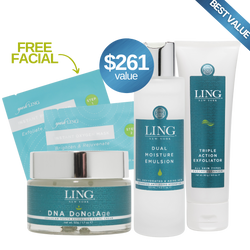 Ling Chan’s Triple Kit “Exfoliate. Hydrate. Nourish”