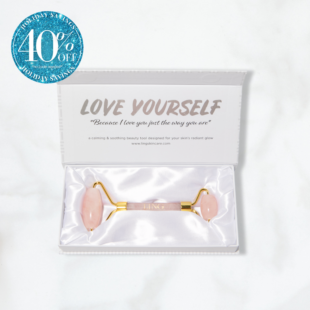 Love Yourself Rose Quartz Gemstone Roller