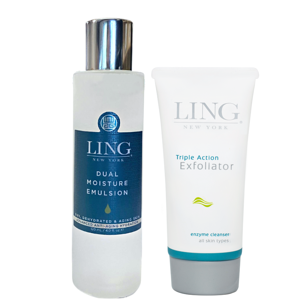 Triple Action Exfoliator + Dual Moisture Emulsion Hydrator